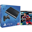 PS3: New Sony PlayStation 3 Slim Console (500 GB) with PES 2015: Pro Evolution Soccer