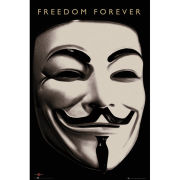 V For Vendetta Mask - Maxi Poster - 61 x 91.5cm