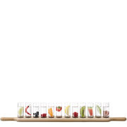 LSA Paddle Grand Vodka Set and Oak Paddle L77cm Clear