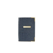 Tommy Hilfiger Women's Leather Croc Ivy Passport Cover - Black