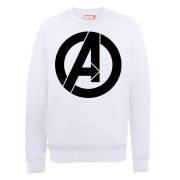 Marvel Avengers Assemble Simple Logo Men's Sweatshirt - White