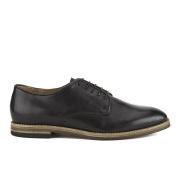 H Shoes by Hudson Men's Hadstone Leather Plain-Toe Shoes - Black