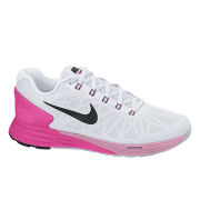Nike Women's Lunarglide 6 Trainers - White/Pink