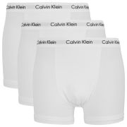 Calvin Klein Men's 3 Pack Basic Trunks - White