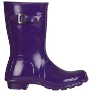 Hunter Women's Original Short Gloss Wellington Boots - Sovereign Purple