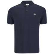 Lacoste Men's Basic Pique Short Sleeve Polo Shirt - Navy