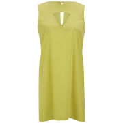 LOVE Women's Cut Out Shift Dress - Chartreuse