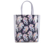 French Connection Women's Printed Plastic Tote Bag - Black/Multi
