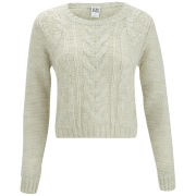 Vero Moda Banita Cable Knitted Jumper - Oatmeal