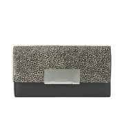 Calvin Klein Women's Leather and Pony Taylor Purse - Black/Guinea Fowl