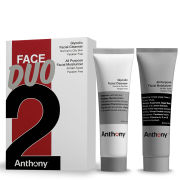 Anthony Logistics for Men Anthony Face Duo (Glycolic Facial Cleanser and All Purpose Facial Moisturizer)