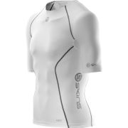 Skins A200 Active Compression Short Sleeve Top - White