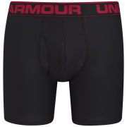 Under Armour Men's Original Boxer Jock 6 Inch Briefs - Black/Red