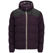 Soul Star Men's Swoosh Jacket - Burgundy