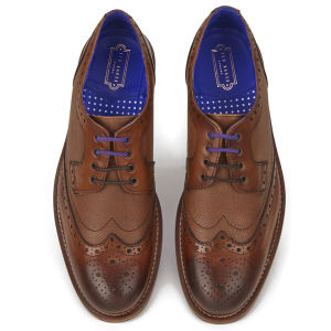 Ted Baker Men's Cassiuss 3 Leather Brogues - Tan: Image 11