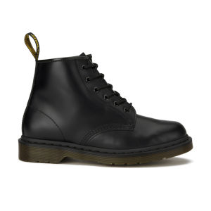 Dr. Martens Men's 101 6-Eye Leather Boots - Black