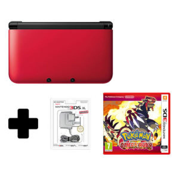 Nintendo 3DS XL Red/Black Pokémon Omega Ruby Pack Nintendo UK Store