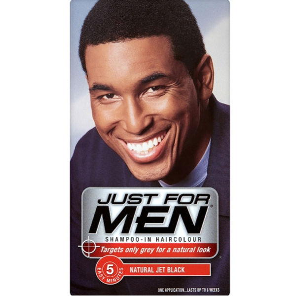 Just for men black hair I just bought a couple boxes of hair dye and beard dye same color so I was ready for a few months of nice colored hair and beard. I purchased the natural black color JUST FOR MEN MUSTACHE AND /5(71).