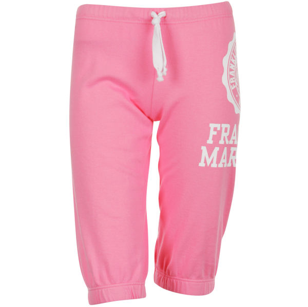 Franklin Marshall Women's Knee Length Sweat Pants Pink Womens