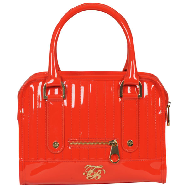 Ted Baker Woody PVC Mini Bowler Bag Orange