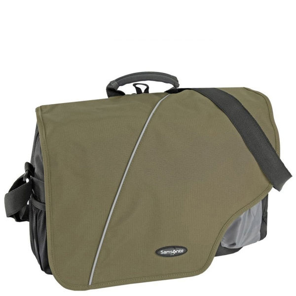 Samsonite Wander Boston Laptop Messenger Bag Khaki IWOOT