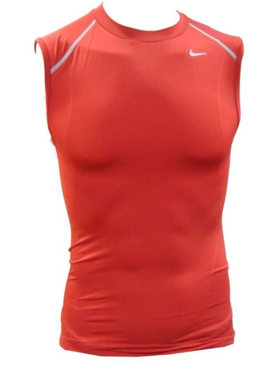 Nike Men's Vent Pro Base Layer Sleeveless Vest Top - Red - XXL Clothing | TheHut.com
