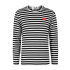 Comme des Garcons PLAY Men's T164 Stripe T-Shirt - Black: Image 1