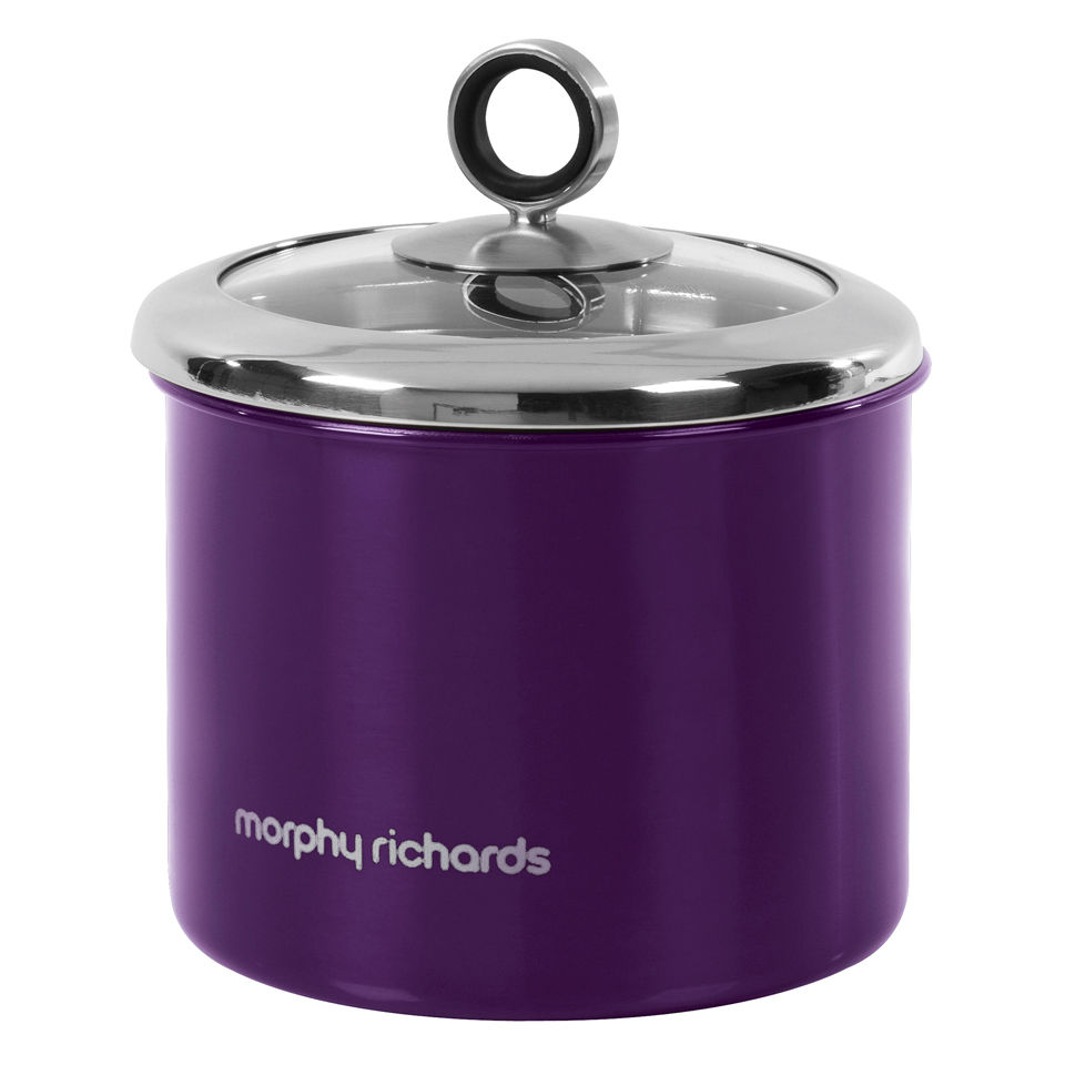 Morphy Richards Accents Small Storage Canister - Plum | IWOOT