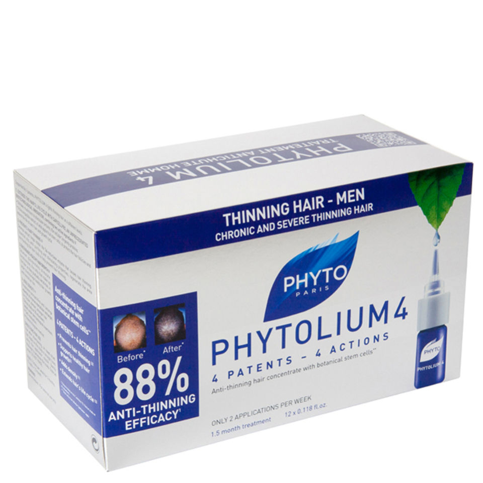 Phyto Phytolium 4 Chronic Thinning Hair Treatment (12 x 3.5ml)  FREE