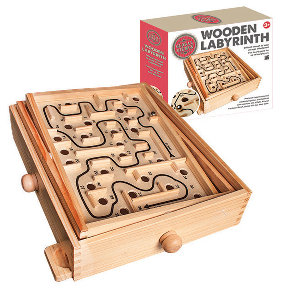 Wooden Labyrinth Game IWOOT
