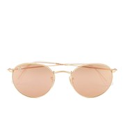 Ray-Ban Women's Round Metal Sunglasses - Matte Gold/Brown Mirror Pink - 50mm