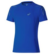 Asics Men's Stripe Shorts Sleeve Running T-Shirt - Air Force Blue