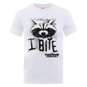 Marvel Guardians of the Galaxy Men's I Bite T-Shirt - White