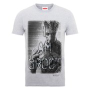 Marvel Guardians of the Galaxy Men's I Am Groot T-Shirt - Heather Grey