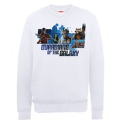 Marvel Guardians of the Galaxy Team Montage Sweatshirt - White