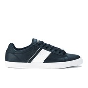 Lacoste Men's Fairlead REI Leather Trainers - Dark Blue
