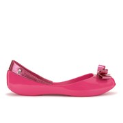 Melissa Women's Queen 14 Peep Toe Ballet Flats - Pink