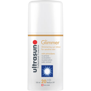 Ultrasun Glimmer Spf20 - Sensitive Formula (100ml)