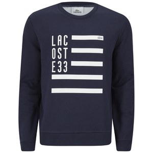 Lacoste Men's Printed Sweatshirt - Navy