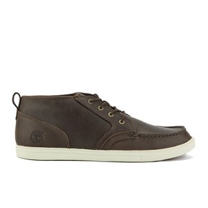 Timberland Men's Newmarket Fulk LP Chukka Moc Toe Leather Boots - Brown