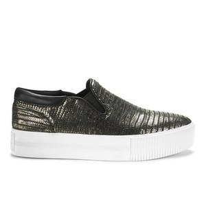 Ash Women's Karma Leather Flatform Trainers - Antik Nickel