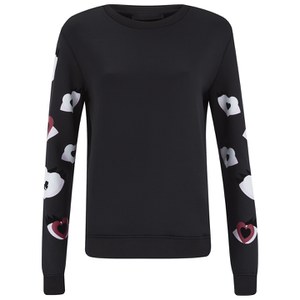 Karl Lagerfeld Women's Choupette Love Eyes Sweatshirt - Black