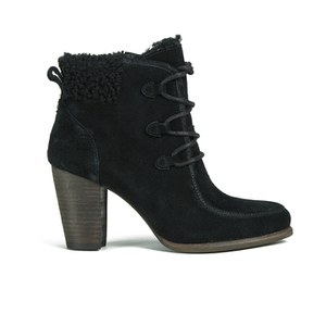 UGG Australia Women's Analise Lace up Heeled Ankle Boots - Black