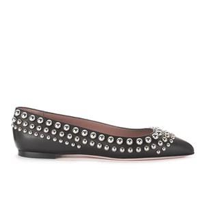 REDValentino Women's Studded Ballerina Flats - Black