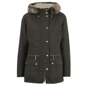 Barbour Women's Kelsall Wax Parka - Olive/Classic