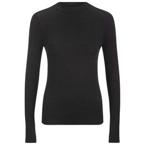 ONLY Women's Brook Rib Turtleneck Top - Black