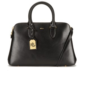 Lauren Ralph Lauren Women's Newbury Double Zip Dome Tote Bag - Black