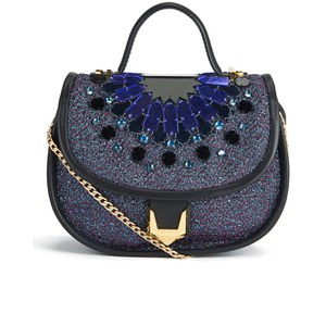 Matthew Williamson Women's Embellished Micro Satchel Bag - Navy/Multi