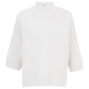 French Connection Women's Winter Mozart High Neck Jumper - Winter White
