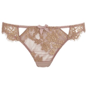 L'Agent by Agent Provocateur Women's Iana Thong - Taupe/Gold